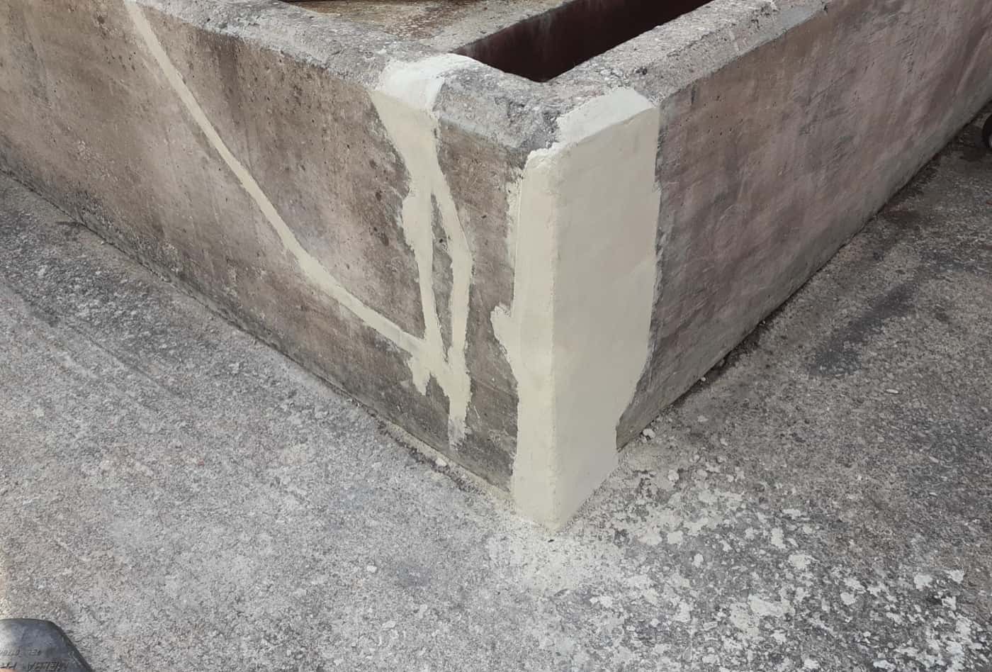 Concrete chemical bund wall rebuilt and lined for secondary containment by AAS