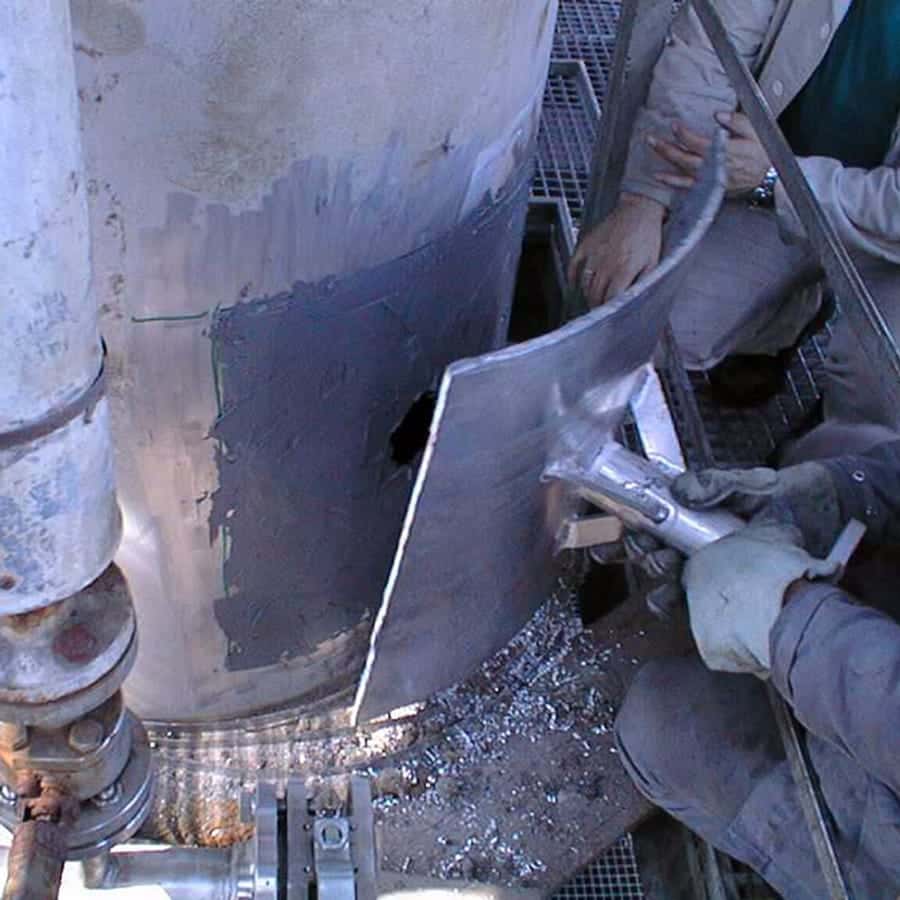 Storage tank wall reclamation